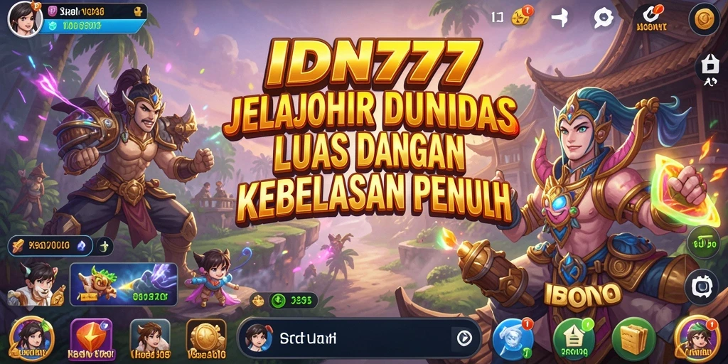 Screenshot menampilkan dunia terbuka yang indah di IDN777.