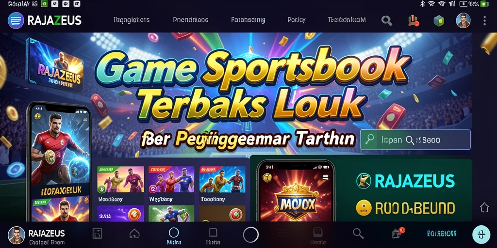 Tampilan utamanya menunjukkan berbagai opsi taruhan yang menarik.