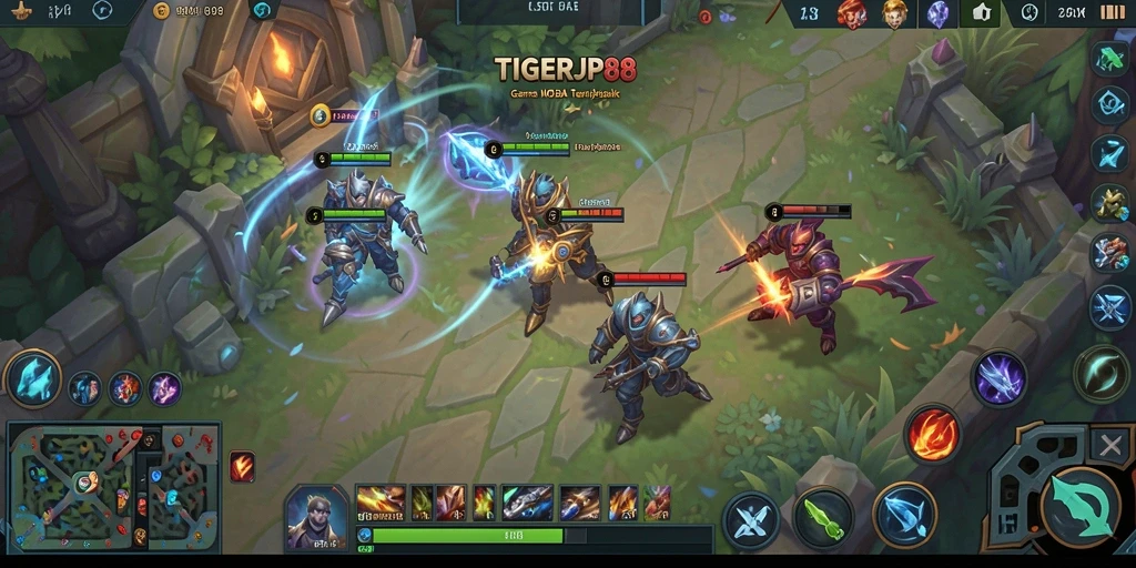 Tampilan gameplay epik dari TIGERJP88 dengan pertarungan strategis.